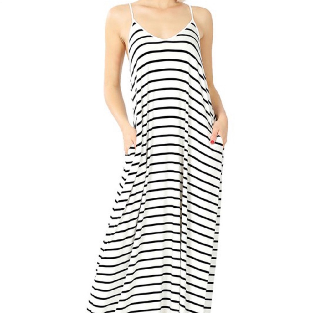 Stripe Maxi Dress